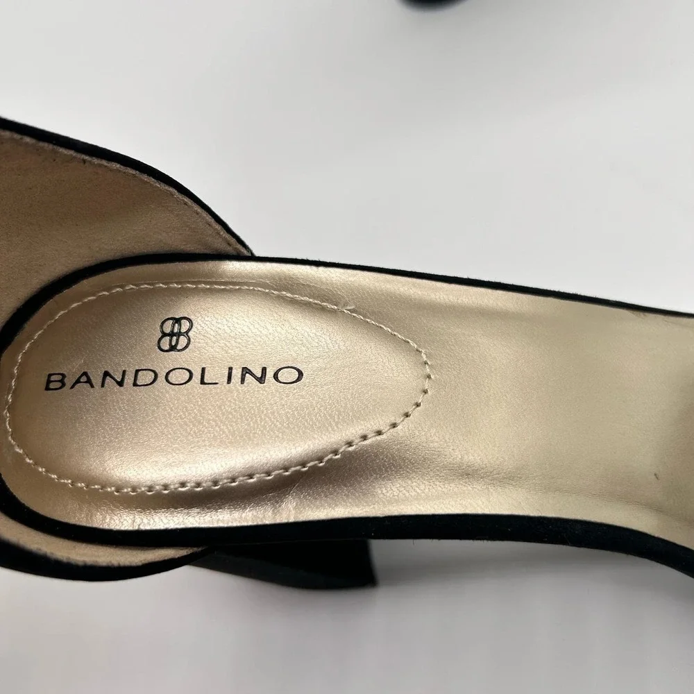 Bandolino Sandals Womens 11M Black Armory Block Heel Dress Sandals NEW‎